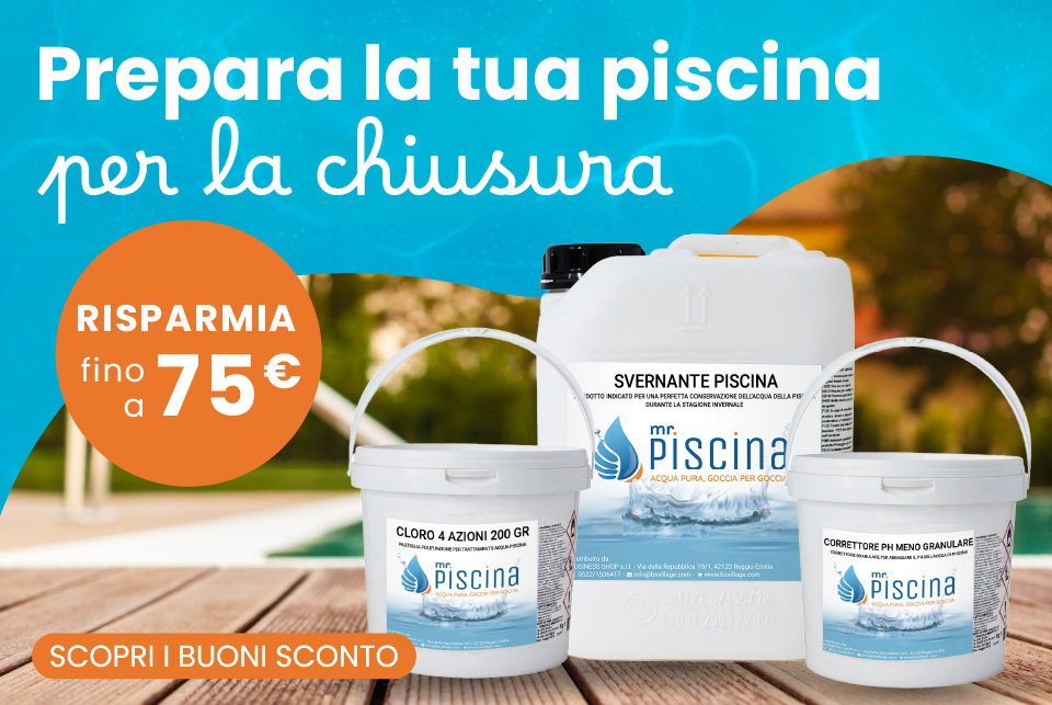 Promozione Prodotti chimici per chiusura piscina