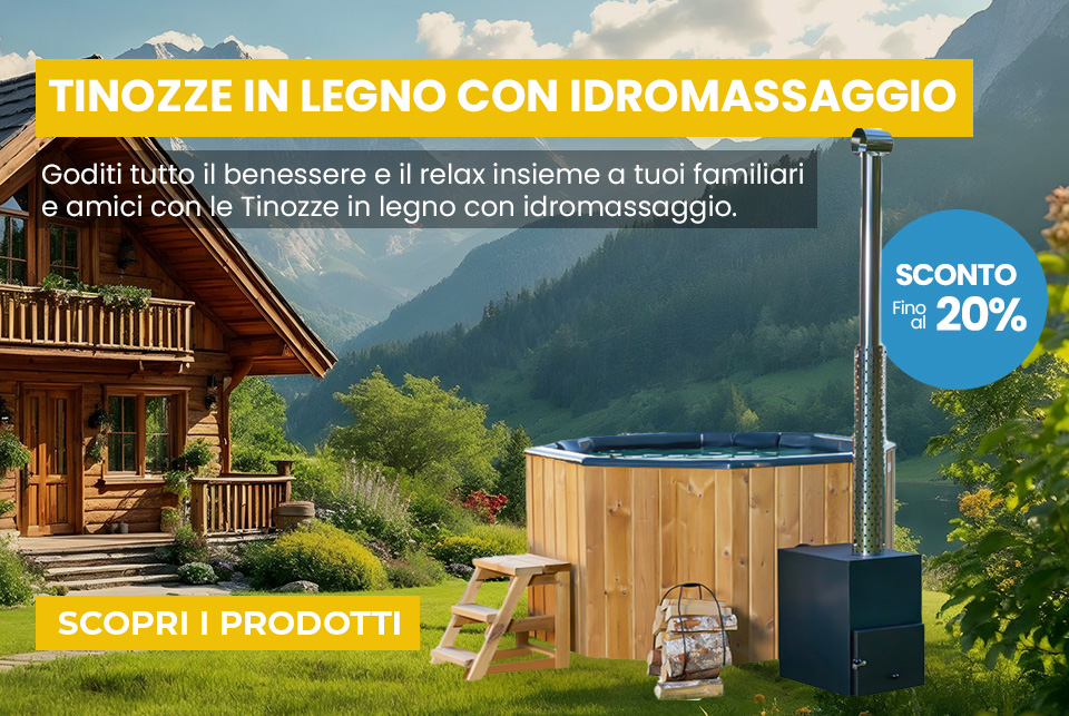 Promozione Tinozze in legno idromassaggio scontate