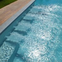 Piscina interrata rettangolare ITALIKA® Steel FAGIOLO 8,00 x 4,00 h1,20 m