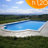 Kit piscina interrata in casseri 3x6