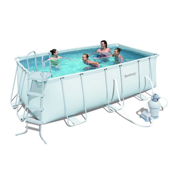 Piscina Fuori Terra Bestway Steel Frame Pro Rettangolare 4