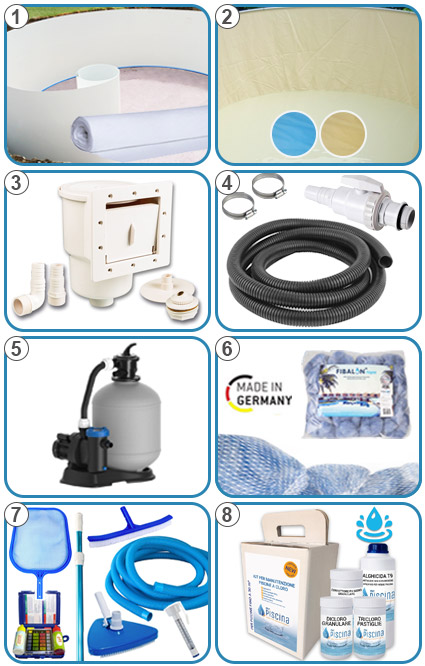 Piscina Fuori terra CLIO - KIT PRO