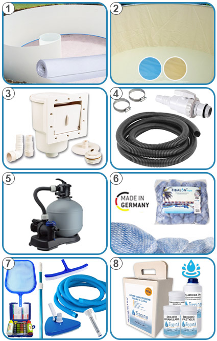 Piscina Fuori terra CLIO - KIT PRO