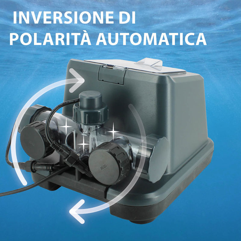 Clorinatore al sale per piscine fuori terra fino a 50 mc