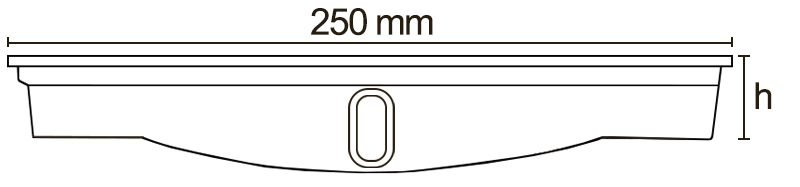 Griglia per piscina in legno Ipe Lapacho - Dimensioni