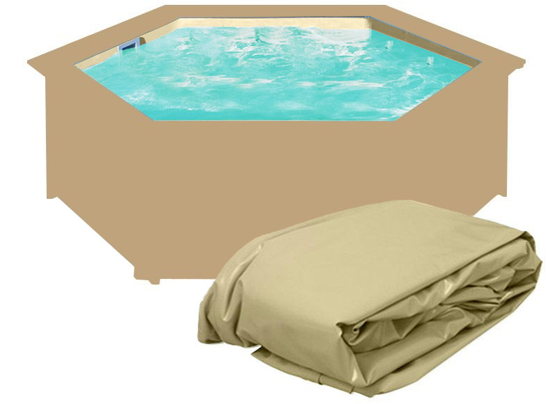 Liner di ricambio per piscine in legno ECOWOOD ottagonali allungate