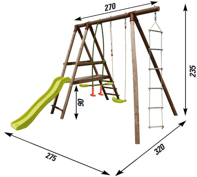 Dimensioni parco giochi Magnolia