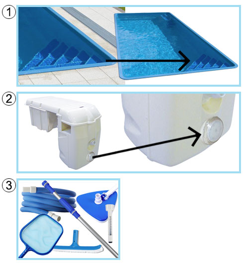 Piscina interrata in vetroresina Calypso