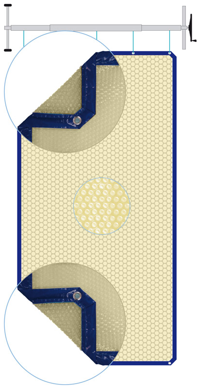 Copertura Isotermica a bolle d'aria BUBBLE Beige