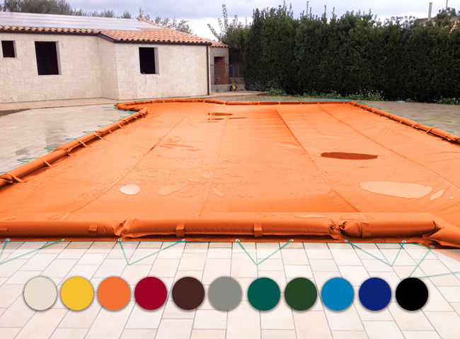 Copertura invernale per piscina PVC 650 colorata