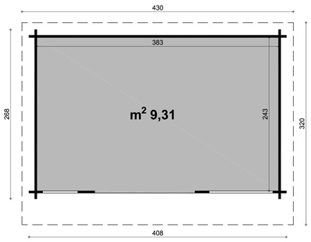 Dimensioni casetta Maiella