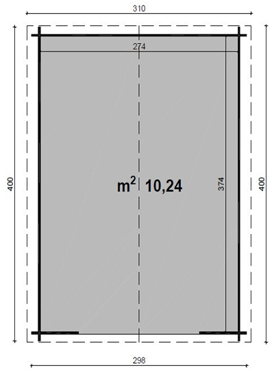 Dimensioni casetta Sila