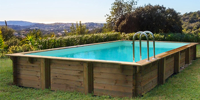 Piscina in Legno rettangolare EcoWood