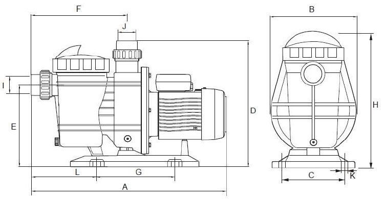 Pompa per filtrazione Mr. PISCINA MRF 30 - da 1.50 a 3 HP